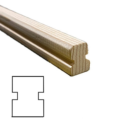 Wood Parting Stop for Head or Side Jamb 78 Inch Length - Wood Parting Stop for Head or Side Jamb 78 Inch Length