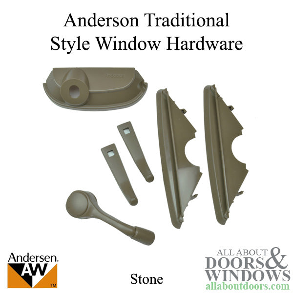 Andersen Window Hardware Pack for Casement Windows and Awning Windows Stone - Andersen Window Hardware Pack for Casement Windows and Awning Windows Stone
