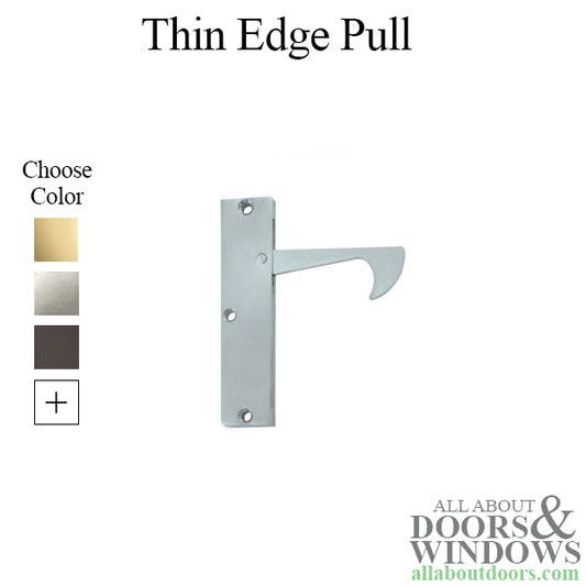 Thin Edge Pull, Solid Brass - Choose Finish