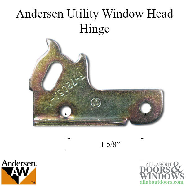 Head Hinge - Left 7205-1, Andersen Basement / Utility window - Head Hinge - Left 7205-1, Andersen Basement / Utility window