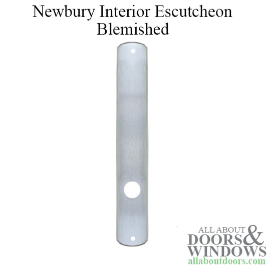 Newbury Interior Passive Escutcheon Plate - Brushed Chrome - Blemished