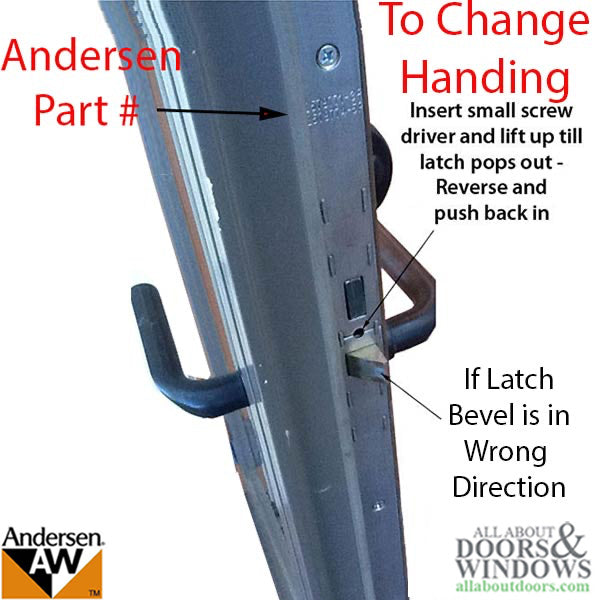 Andersen Active Multipoint Lock, FWH76 Door - Stainless Steel - Andersen Active Multipoint Lock, FWH76 Door - Stainless Steel