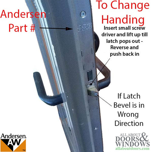 Andersen Active Multipoint Lock, FWH76 Door - Stainless Steel - Andersen Active Multipoint Lock, FWH76 Door - Stainless Steel