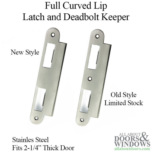 Latch & Deadbolt Strike Plate, 57mm Extended, 2-1/4 Door - Latch & Deadbolt Strike Plate, 57mm Extended, 2-1/4 Door