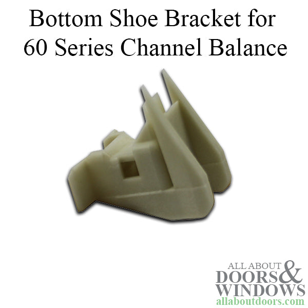 Security, Bottom Shoe Bracket for 60 Series Channel Balances - Security, Bottom Shoe Bracket for 60 Series Channel Balances