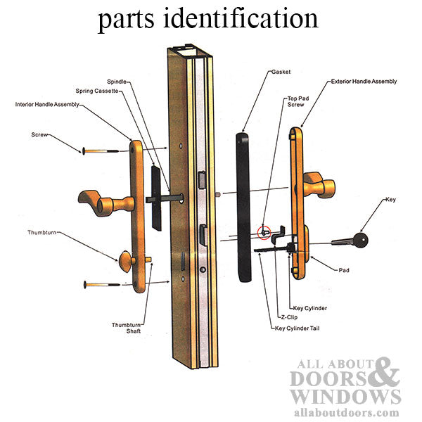 Integrity Cambridge Primary, Keyed Swinging Door Handles, Right Hand - Integrity Cambridge Primary, Keyed Swinging Door Handles, Right Hand