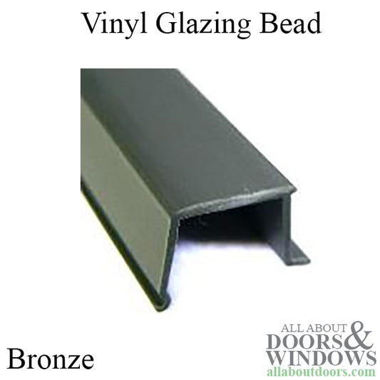 Vinyl Glazing Bead, 6', Bronze