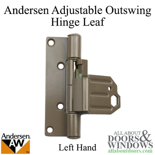 Adjustable Hinge Leaf - Frenchwood Outswing - Left - Terratone