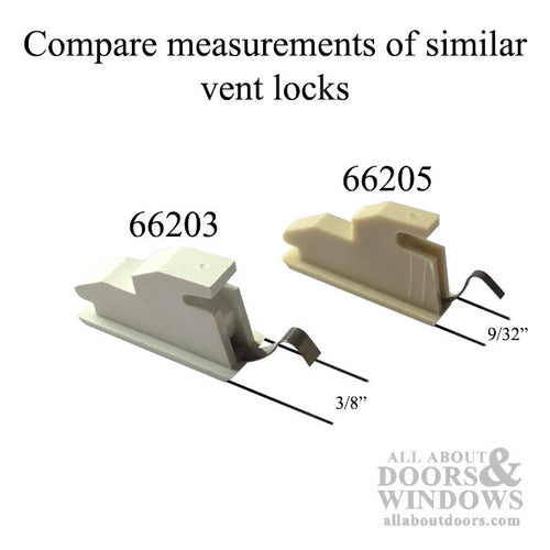 Vent Lock: Vinyl  w/ metal tab - Vent Lock: Vinyl  w/ metal tab