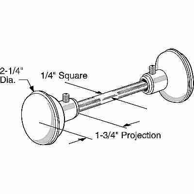 Knobs for Lockset - 2-1/4 Inch Spindle - White - Knobs for Lockset - 2-1/4 Inch Spindle - White