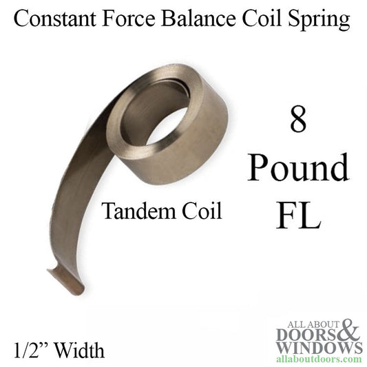 Ashland Pivot True 1/2" Coil Balances, Hook Springs,  FL # 8 pound