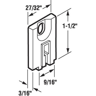 Guide, Sliding Glass Door - DISCONTINUED