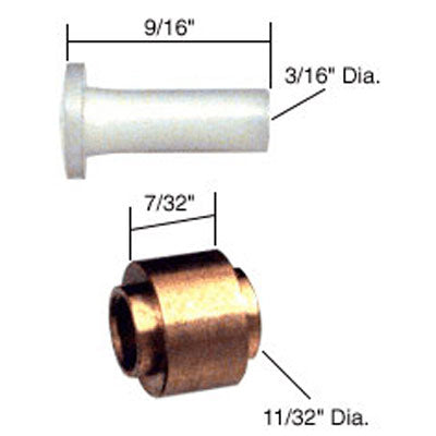 Roller (Flat) - Sliding Windows, Solid Brass / Nylon - Roller (Flat) - Sliding Windows, Solid Brass / Nylon