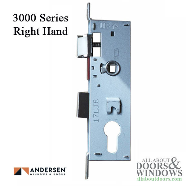 Andersen Storm Door Lock Case Lock Body Only Right Handed 3000 Series Lock - Andersen Storm Door Lock Case Lock Body Only Right Handed 3000 Series Lock