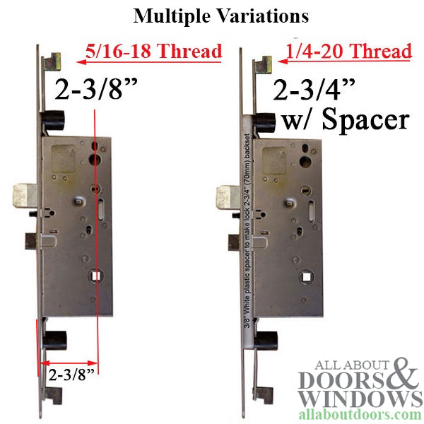 Peachtree Active Concealed Multi-Point Lock Rod with 70/92 Radius Faceplate - Peachtree Active Concealed Multi-Point Lock Rod with 70/92 Radius Faceplate