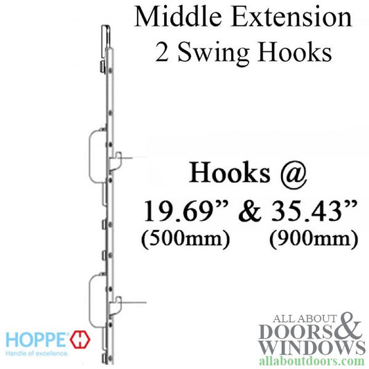 Hoppe HLS9000 Swing Hook 16mm Middle Extension