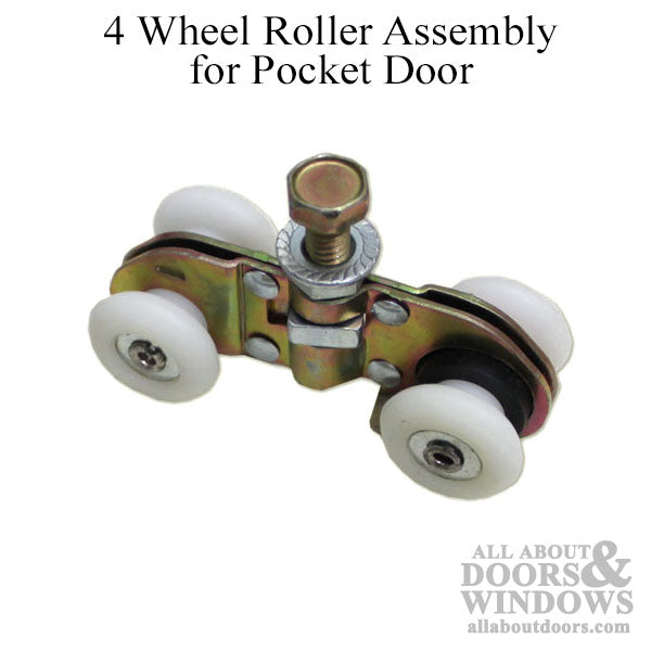 4-Wheel Roller Assembly  for Pocket Door - 4-Wheel Roller Assembly  for Pocket Door