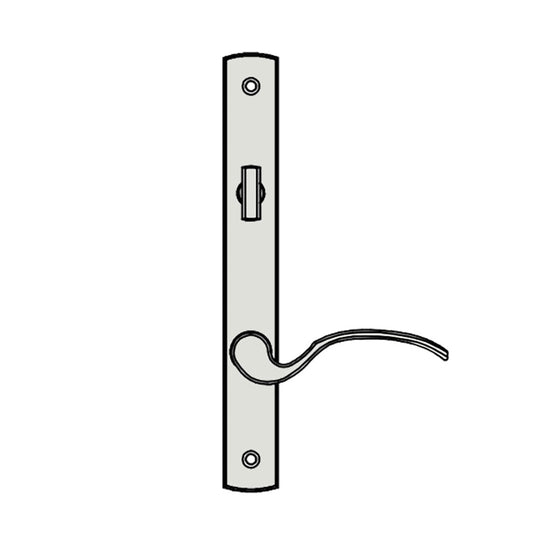 Truth Sentry Lock Handle Set, Traditional, Painted over Zinc, White