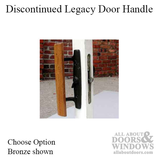 Sliding Patio Door Interior Wood Handle - Old Style - Choose Color