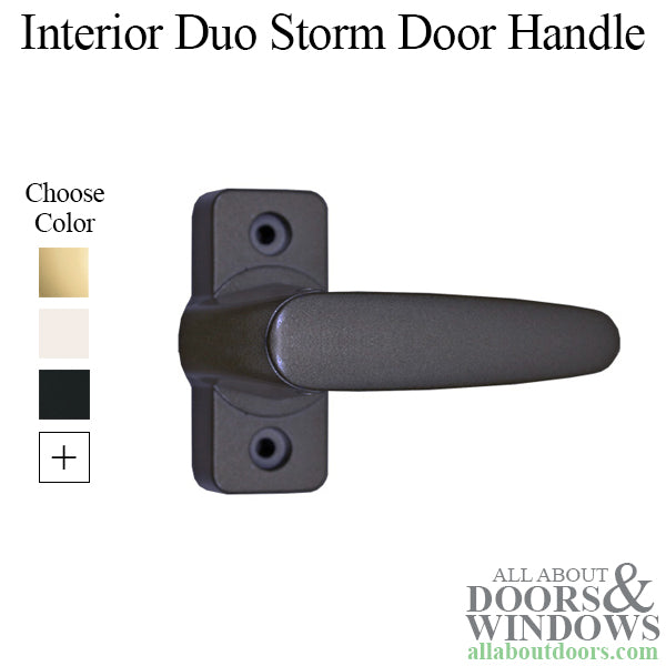 Inside Handle, 5/16 Inch Square Spindle, Interior Duo Latch Storm Door Hardware - Choose Color - Inside Handle, 5/16 Inch Square Spindle, Interior Duo Latch Storm Door Hardware - Choose Color