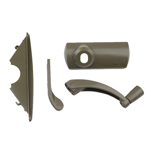 Andersen Casement Window Handle Hardware Pack With Lock and Cover - Andersen Casement Window Handle Hardware Pack With Lock and Cover