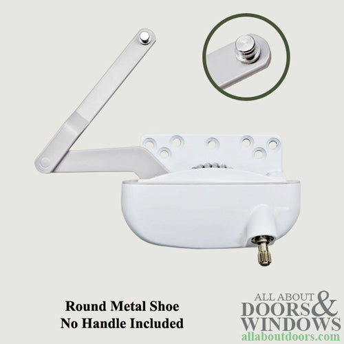 Left Hand Split Arm Casement Operator - White - Left Hand Split Arm Casement Operator - White