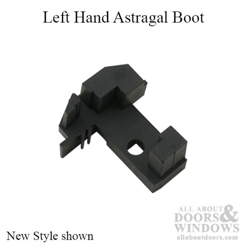 Astragal Boot, Bottom of double door, Left Hand - Black - Astragal Boot, Bottom of double door, Left Hand - Black