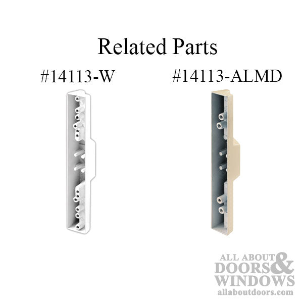 Handle Set for Sliding Patio Doors with Extruded Aluminum Inside Pull Diecast Outside Pull - Handle Set for Sliding Patio Doors with Extruded Aluminum Inside Pull Diecast Outside Pull