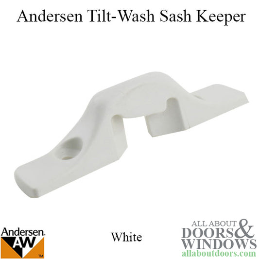 Andersen Perma-Shield Narroline / Tilt-Wash Sash Keeper - White