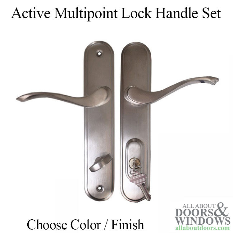 Active Handle Set 400B Right Hand Cambridge Multipoint Lock Trim - Active Handle Set 400B Right Hand Cambridge Multipoint Lock Trim