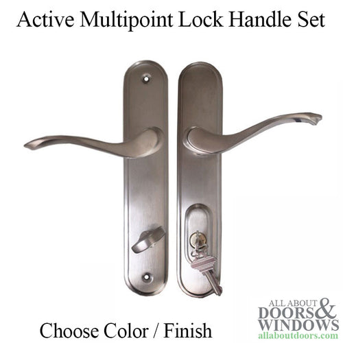 Active Handle Set 400B Right Hand Cambridge Multipoint Lock Trim - Active Handle Set 400B Right Hand Cambridge Multipoint Lock Trim