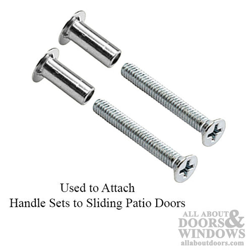 2 Inch Binder Post Screws & Fasteners for Sliding Patio Door - Aluminum - 2 Inch Binder Post Screws & Fasteners for Sliding Patio Door - Aluminum