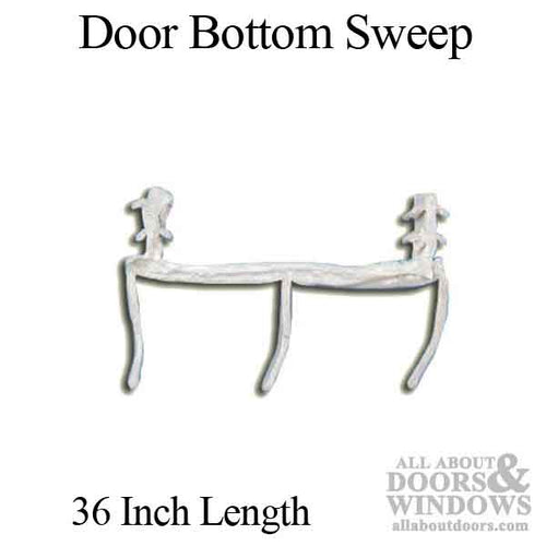 K/K door bottom weatherstrip / door sweep, snap-in, 36 inch - Beige - K/K door bottom weatherstrip / door sweep, snap-in, 36 inch - Beige