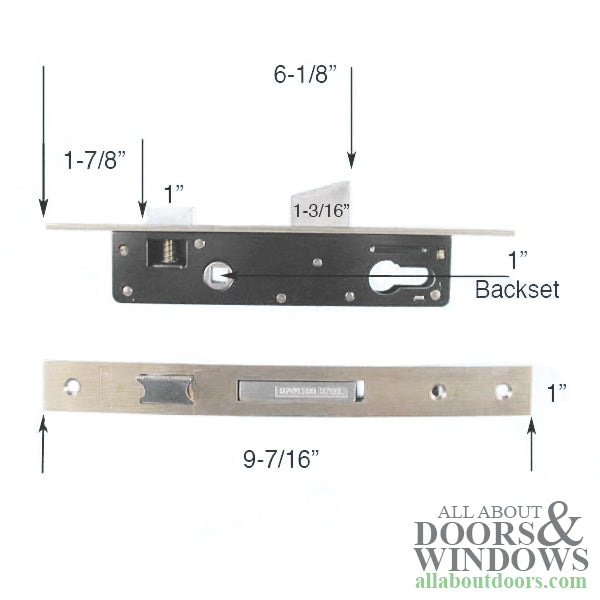 Marks Storm Door Handle Keyed on Both Sides Door Handle Marks 2750 ThinLine Storm Door Handle - Marks Storm Door Handle Keyed on Both Sides Door Handle Marks 2750 ThinLine Storm Door Handle