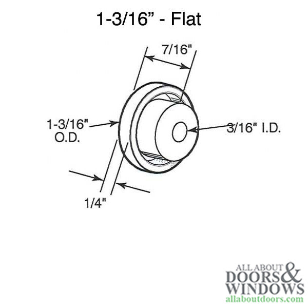 Nylon Rollers Only, 1-3/16 inch - Nylon Rollers Only, 1-3/16 inch