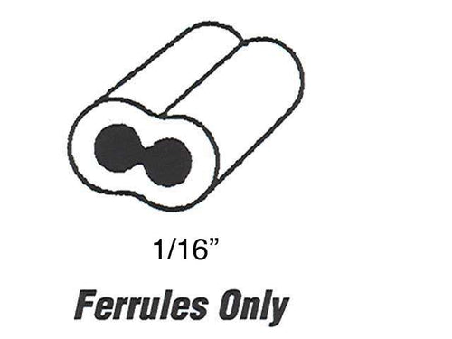 Cable Ferrules - Bulk - 1/16 Inch - 100 pcs - Cable Ferrules - Bulk - 1/16 Inch - 100 pcs