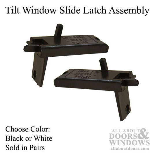 Tilt Window Slide Latch Assembly - Pair - Choose Color