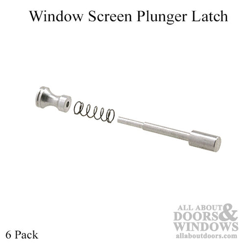 Plunger Latches 3/8 or 7/16 x 3/4 frame, Aluminum - 6 Pack - Plunger Latches 3/8 or 7/16 x 3/4 frame, Aluminum - 6 Pack