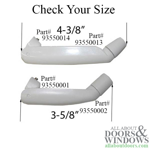 Marvin Folding Handle and Cover Left Handed Handle For Ultimate Casement Window - Marvin Folding Handle and Cover Left Handed Handle For Ultimate Casement Window