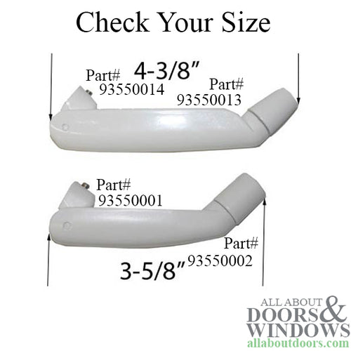 Marvin Folding Handle and Cover Left Handed Handle For Ultimate Casement Window - Marvin Folding Handle and Cover Left Handed Handle For Ultimate Casement Window