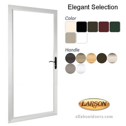 Larson Elegant Selection Full-View Storm Door (Clear Glass)