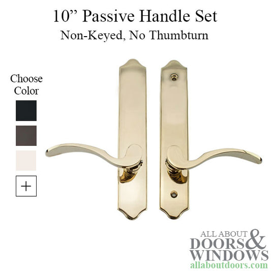 Elegance 10 Inch  Passive / Dummy Non-Keyed hinged door trim