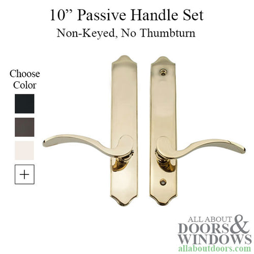 Elegance 10 Inch  Passive / Dummy Non-Keyed hinged door trim - Elegance 10 Inch  Passive / Dummy Non-Keyed hinged door trim