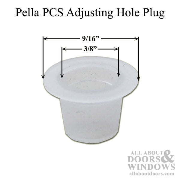 Pella PCS Adjusting Hole Plug - For Pella Pro-Line Sliding Door - Pella PCS Adjusting Hole Plug - For Pella Pro-Line Sliding Door