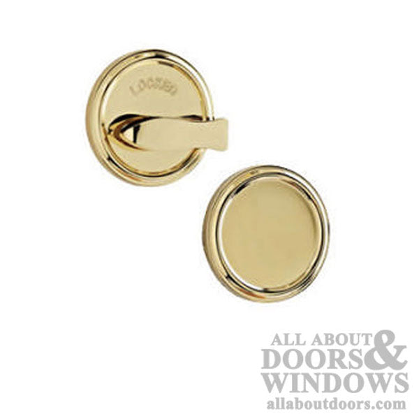 Weslock Deadbolt Turn By Plate With Adjustable Deadbolt Strike Bright Brass Lock - Weslock Deadbolt Turn By Plate With Adjustable Deadbolt Strike Bright Brass Lock