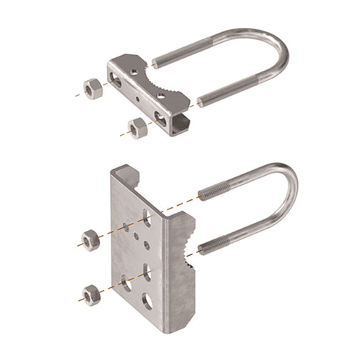 Galvanized Locinox Bracket to Mount Samson-2 to Chain Link Fence - Choose Size - Galvanized Locinox Bracket to Mount Samson-2 to Chain Link Fence - Choose Size