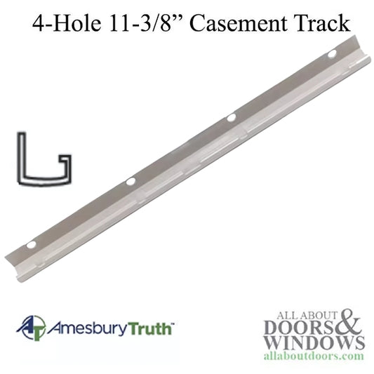Track, 11-3/8, 4 Hole, #30473, Wood Casement Window - Coast Gard