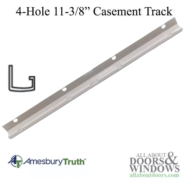 Track, 11-3/8, 4 Hole, #30473, Wood Casement Window - Coast Gard - Track, 11-3/8, 4 Hole, #30473, Wood Casement Window - Coast Gard