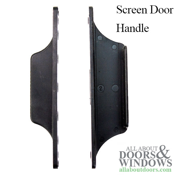 Weathershield Screen Door Handle Set - Black - Weathershield Screen Door Handle Set - Black