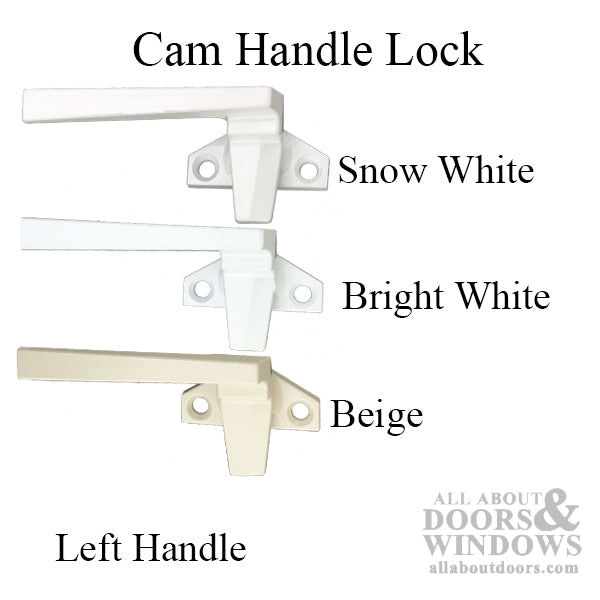 Cam Handle for Hopper Window, Low Profile, Left Hand- Choose Color - Cam Handle for Hopper Window, Low Profile, Left Hand- Choose Color